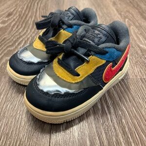 Nike Air Force 1 Low 'Black History Month' Toddler Sneaker CV2416-001- Size 7C